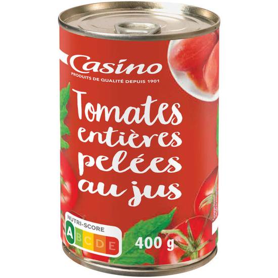 Tomates entières pelées