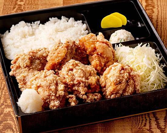 おろし塩ポン酢げんこつ唐揚げ弁当 6個 Grated White Radish Ponzu Fried Chicken Bento Box (6 Pieces)