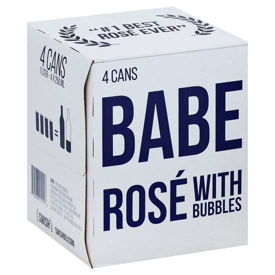 Babe Rose With Bubbles (4x 250ml cans)
