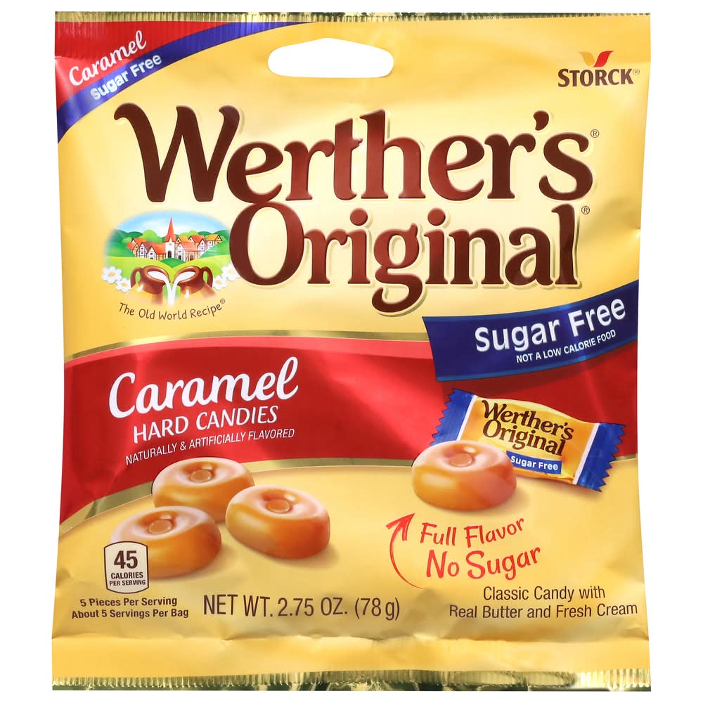 Werther's Original Sugar Free Hard Candies, Caramel (2.8 oz)