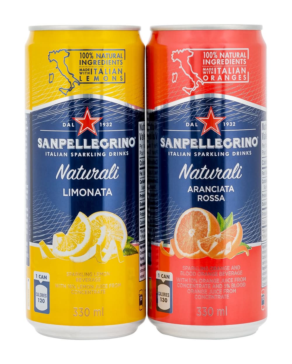San Pellegrino Naturali - Saveurs Variées, 24 × 330 Ml / San Pellegrino Naturali Variety Pack, 24 × 330 Ml
