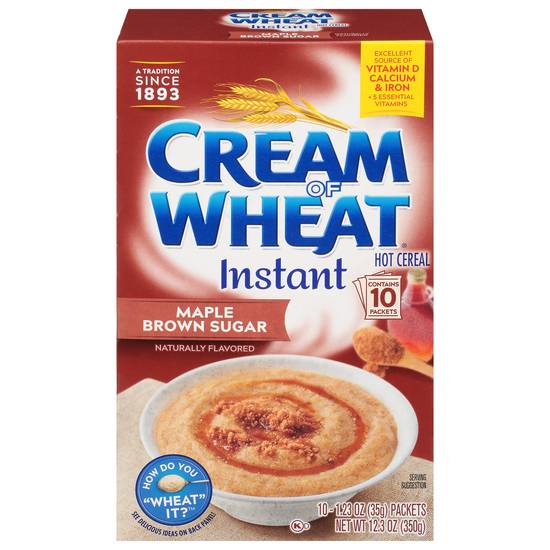 Cream Of Wheat Maple Brown Sugar Instant Hot Cereal