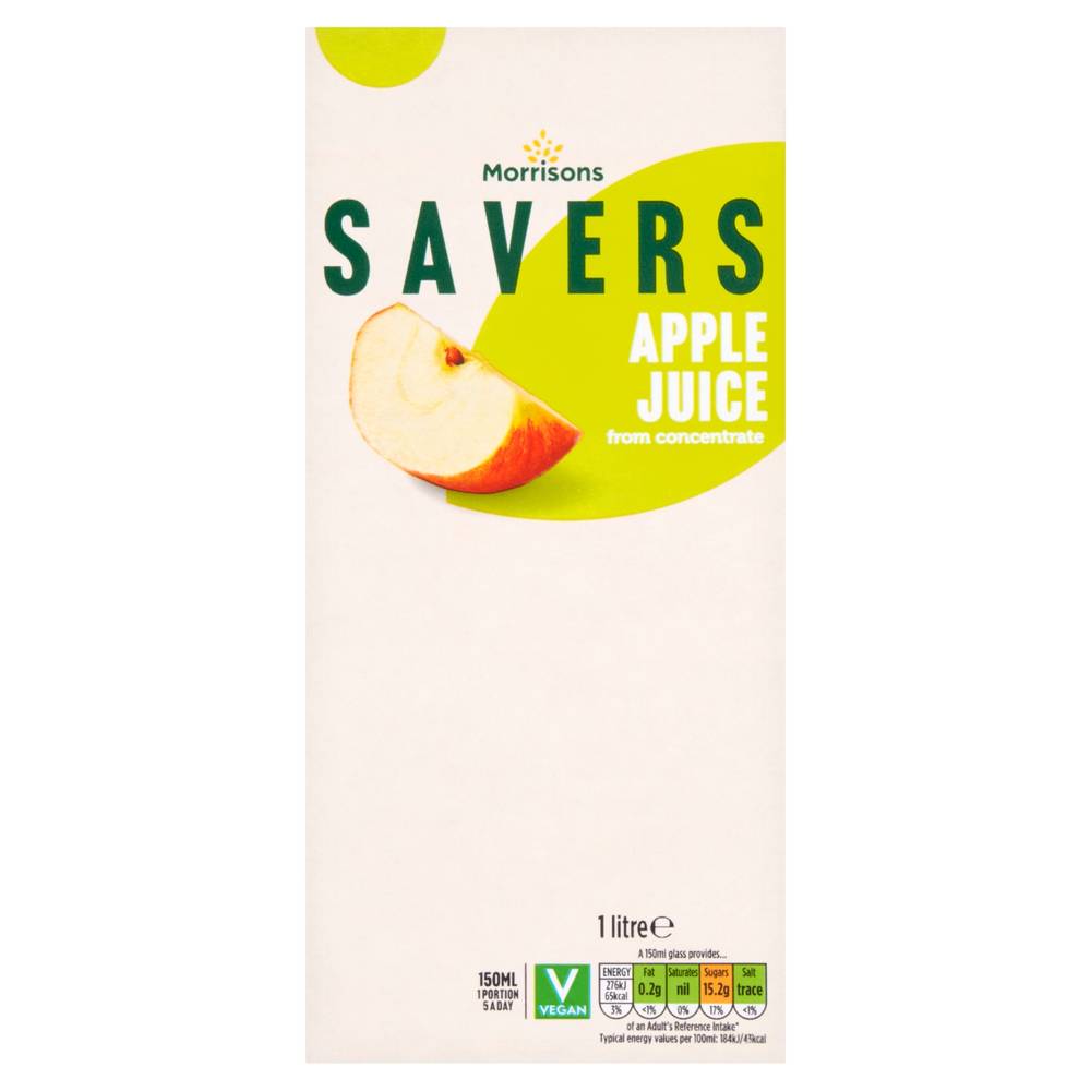 Morrisons Savers Apple Juice From Concentrate (1L)