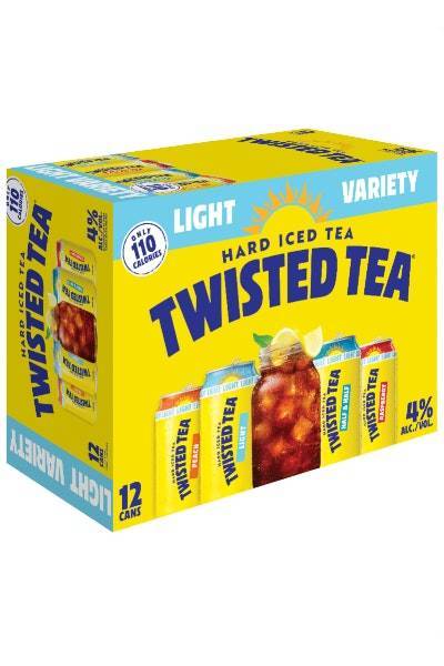 Twisted Tea Light Variety Pack, Hard Iced Tea (12x 12oz cans)