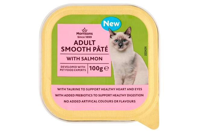 Morrisons Cat Food Salmon Pate 100g