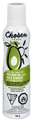 Chosen foods oil spray (avocado) - chosen foods 100% pure avocado oil spray (134 g)