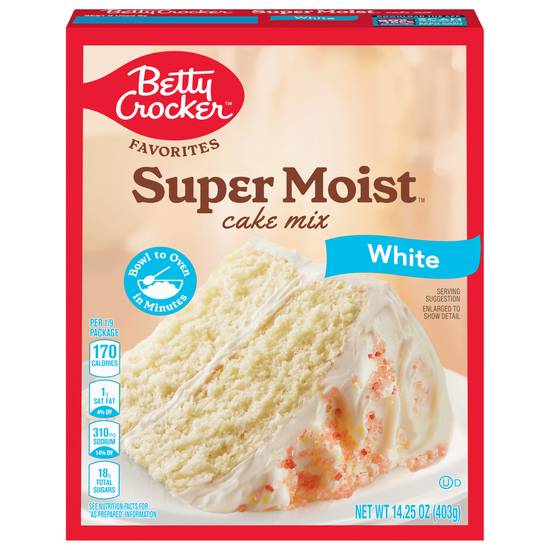 Betty Crocker Supermoist White Cake Mix