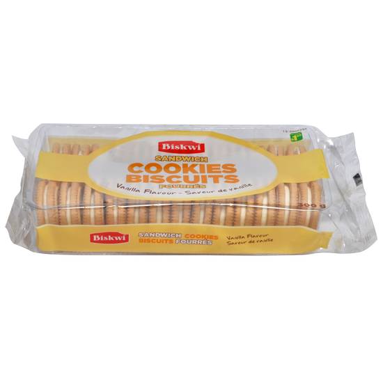Biskwi Sandwich Cookies - Vanilla (300g)