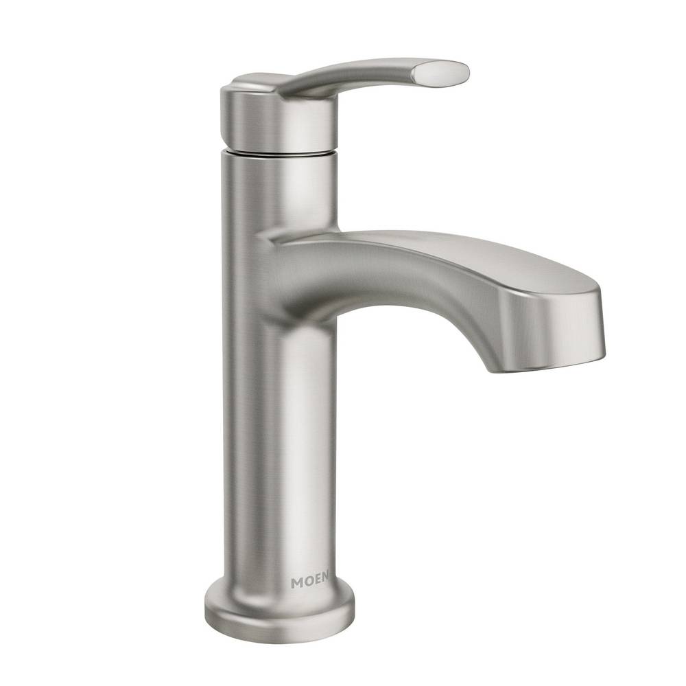 Moen Laken Single Hole Bathroom Faucet (brushed nickel)