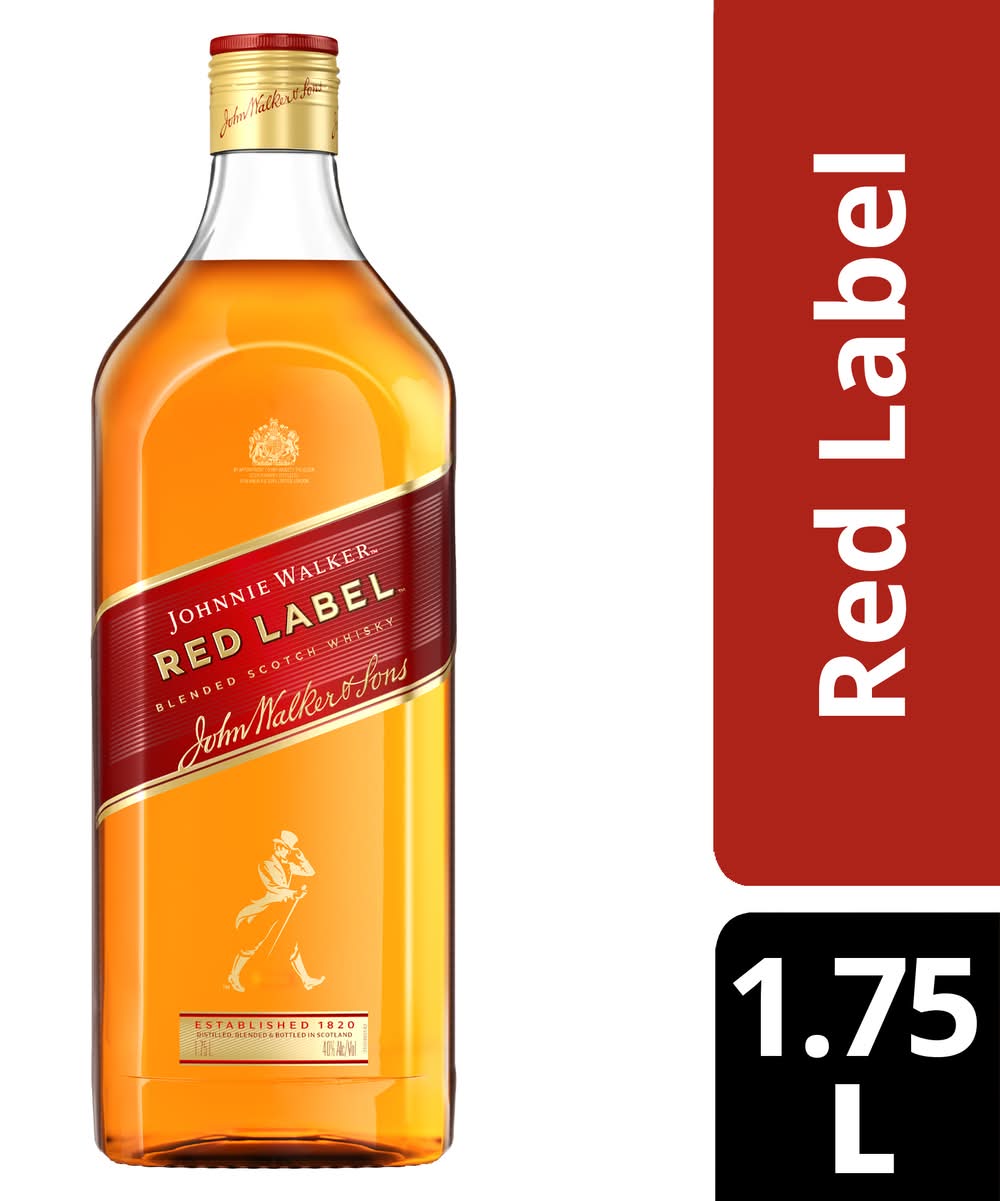 Johnnie Walker Red Label Blended Scotch Whisky (1.75 L)