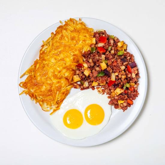 CORNED BEEF HASH & EGGS