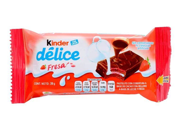 Kinder Délice Pastelito de chocolate con fresa Delivery Near Me Order Online Uber Eats