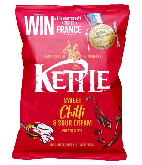 Kettle Sweet Chilli & Sour Cream Potato, Chips (130g)