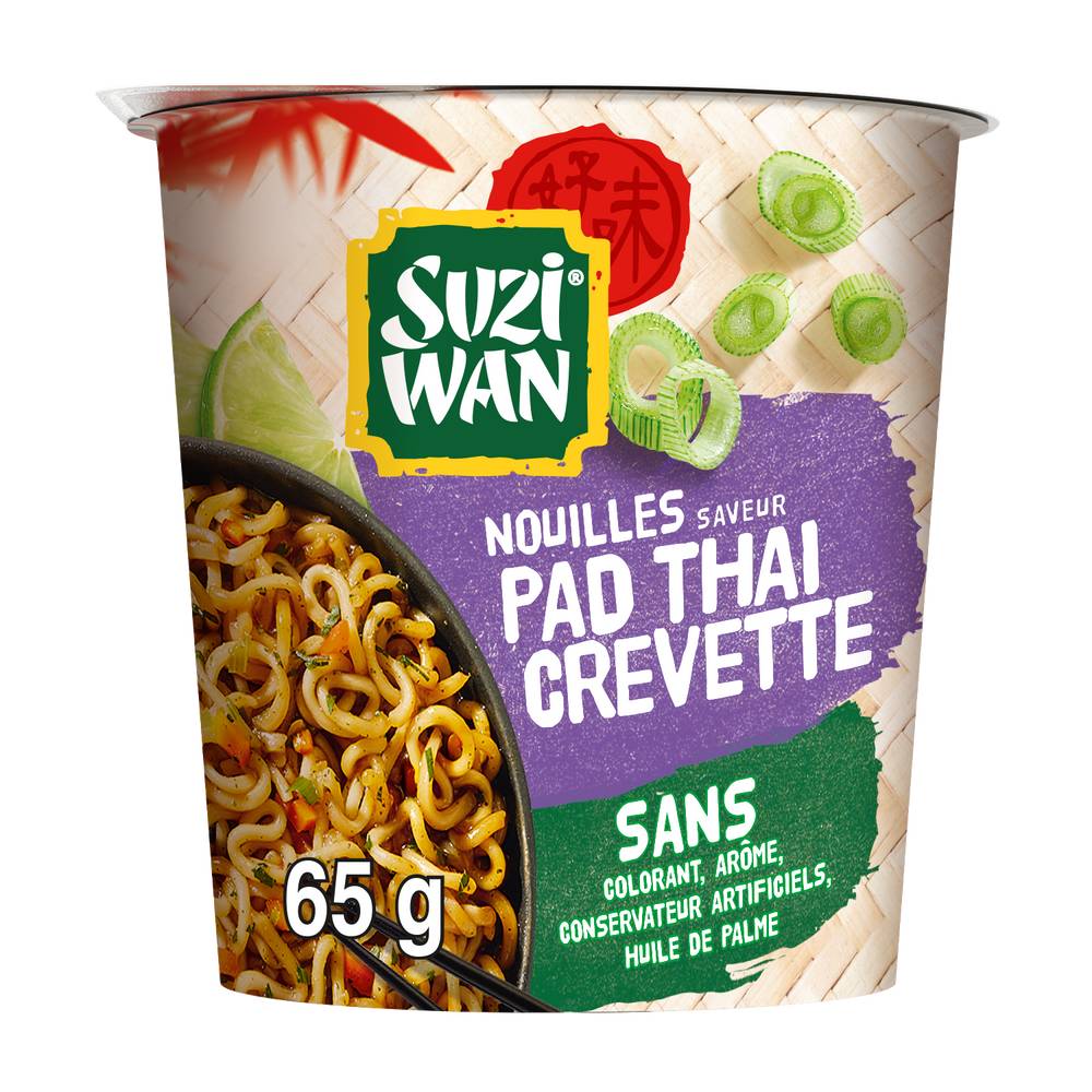 Suzi Wan - Nouilles instantanées saveur pad thaï crevettes