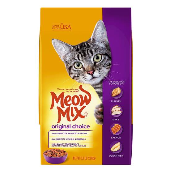 Meow Mix Original Choice Dry Cat Food All Ages (0/chicken, turkey, salmon & oceanfish)