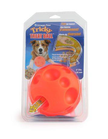 Omega Paw Tricky Treat Ball Dispensing Dog Toy (1 unit)