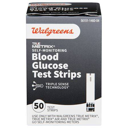 Walgreens True Metrix Self-Monitoring Blood Glucose Test Strips (50 ct)