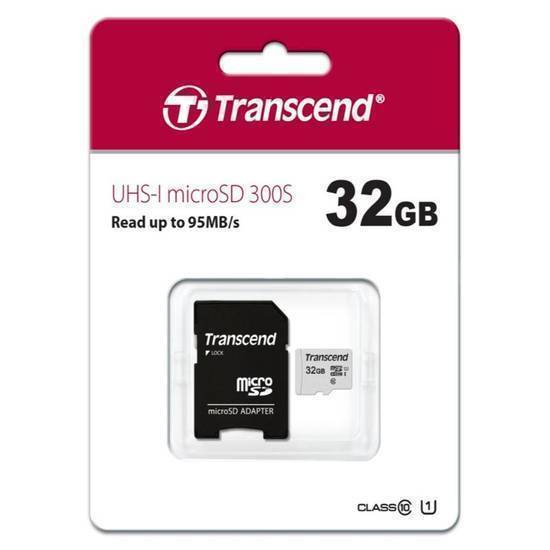 創見microSDHC U1記憶卡32G(含轉卡)#300S-A#760557842071