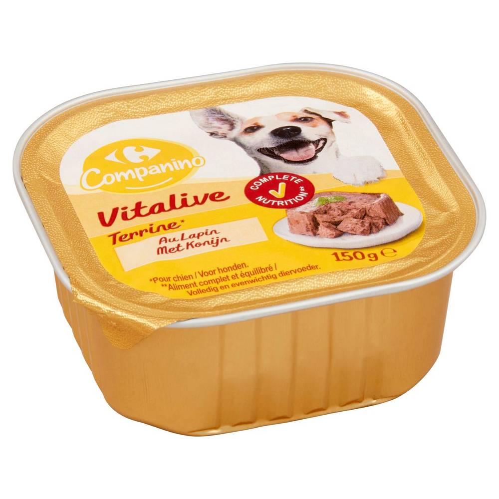 Carrefour Companino Vitalive Terrine au Lapin 150 g