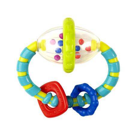 Jouet de dentition grab & spinmc de bright starts (de 6 mois à 3 ans) - bright starts grab & spin rattle toy (6 months to 3 years)