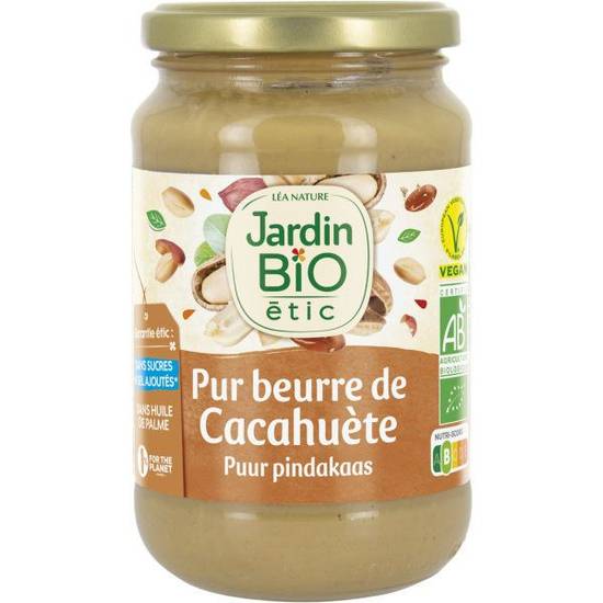 Beurre de cacahuète Bio Jardin biologique 350g