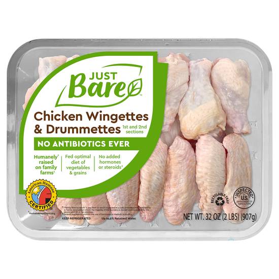 Just Bare Wingettes & Drumettes Family pack