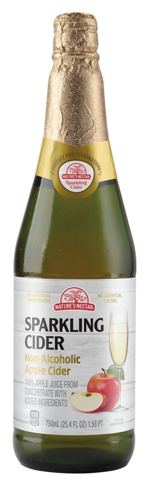 Nature's Nectar Non-Alcoholic Sparkling Cider, Apple (25.4 fl oz)