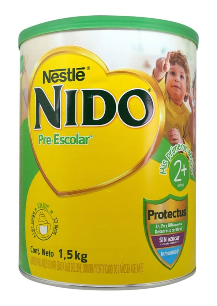 Nido · Fórmula láctea en polvo pre-escolar, 2+ Años (1,5 kg)