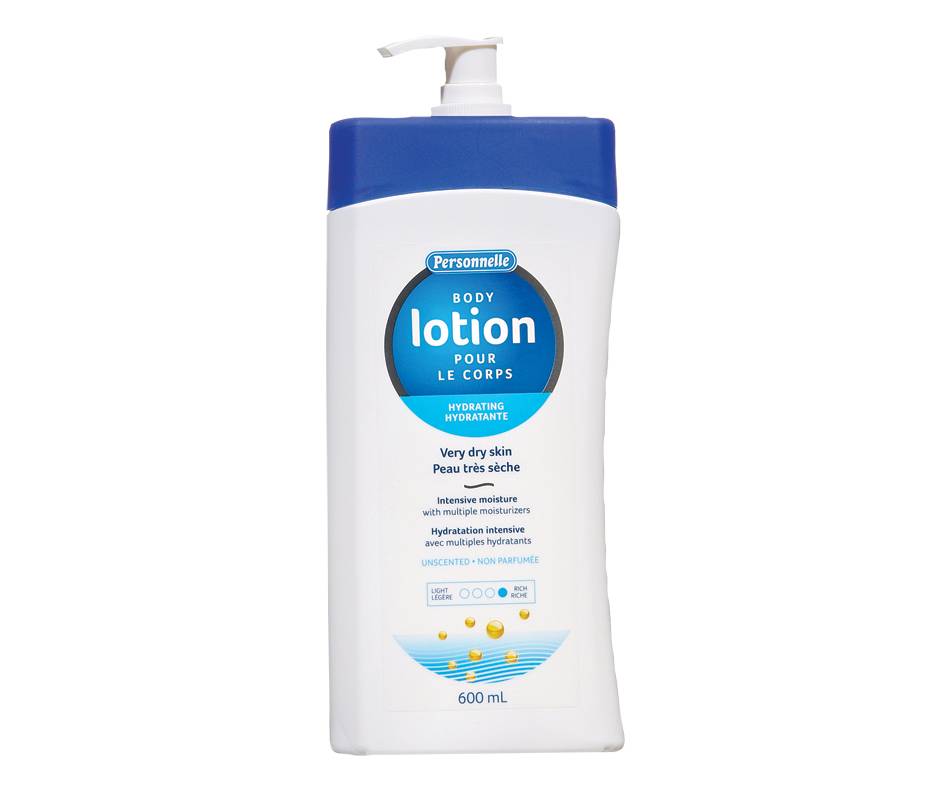 Personnelle lotion pour le corps, peau très sèche (600 ml) - very dry skin hydrating body lotion (600 ml)