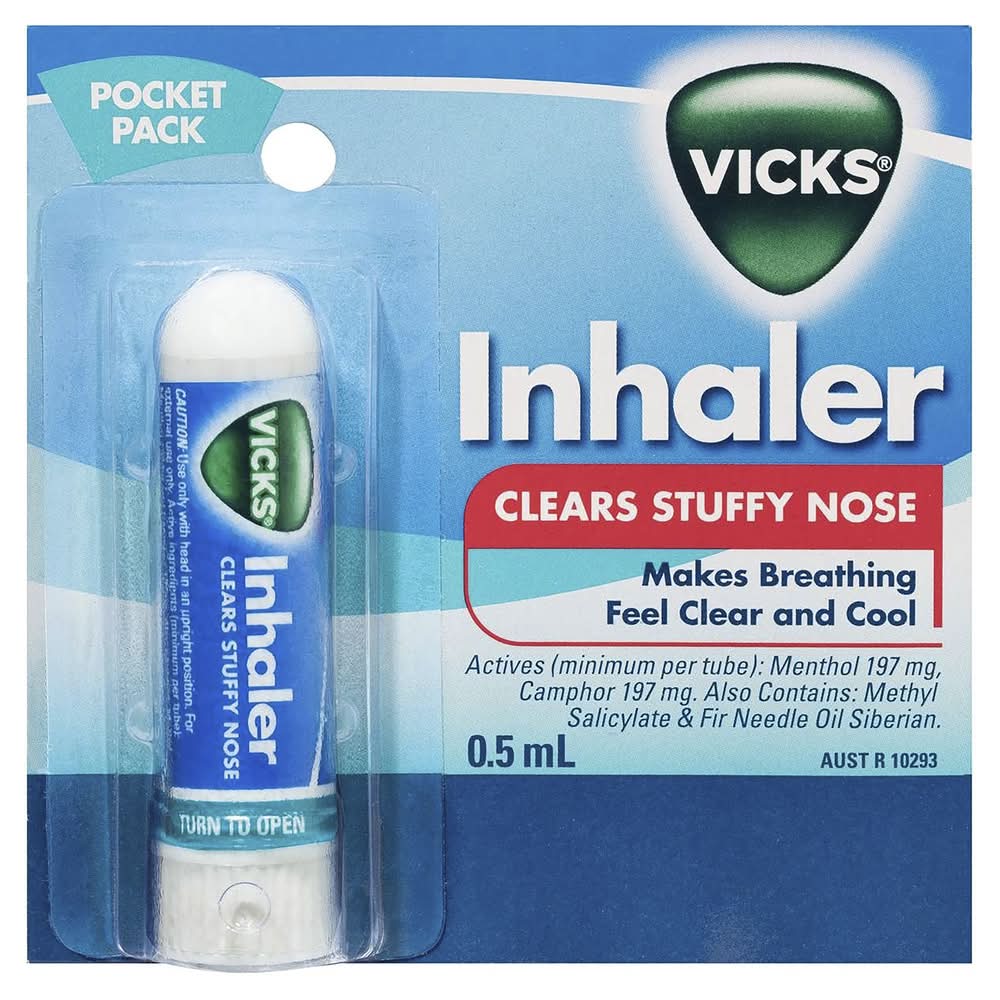 Vicks Nasal Decongestant Inhaler Pocket pack (0.5mL)