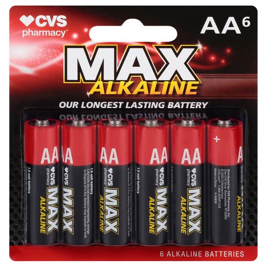 Cvs Max Aa6 Alkaline Batteries (6 ct)