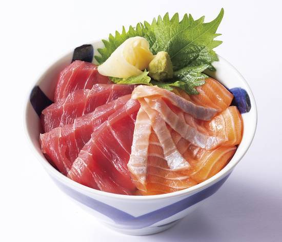 サーモン&まぐろ丼🍚🐟