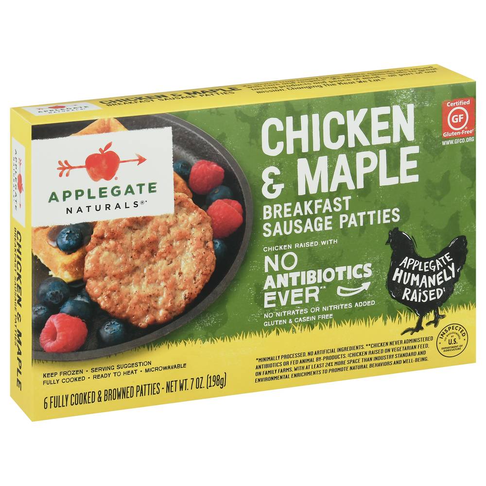 Applegate Chicken & Maple Breakfast Sausage Patties (7 oz)