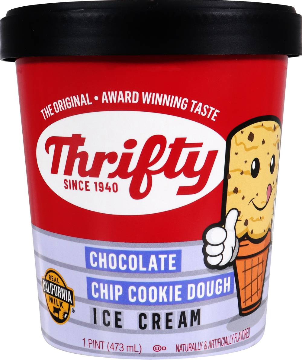 Thrifty Ice Cream Chip Cookie Dough, Chocolate (16 oz)