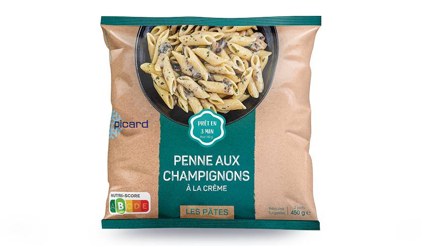 Penne aux champignons à la crème