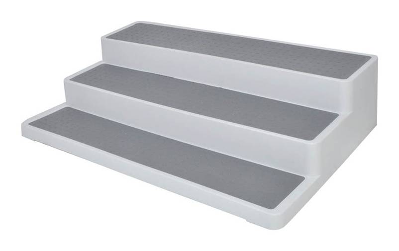 Home & Home · Organizador escalonado blanco/gris