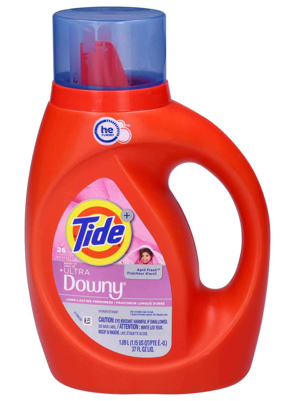 Tide Plus Boost Of a Ultra Downy Liquid Laundry Detergent, April Fresh (37 fl oz)
