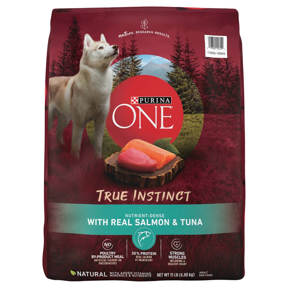 Purina One True Instinct With Real Salmon & Tuna Dog Food (15 lbs)