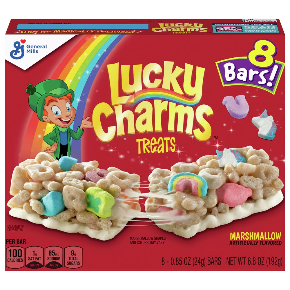 Lucky Charms Treats Bars, Marshmallow (8 x 0.85 oz)
