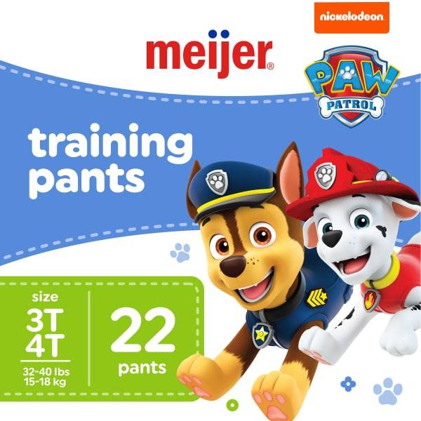 Meijer Training Pants Jumbo 3t/4t