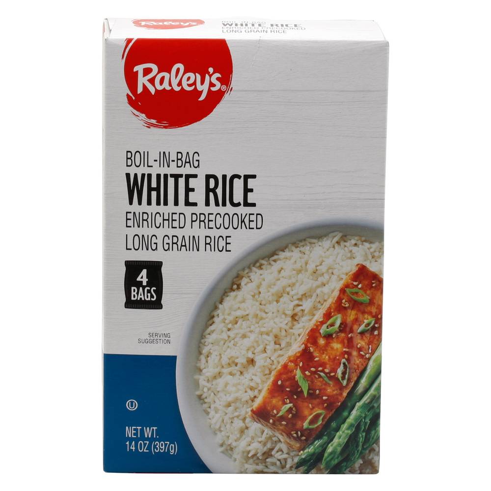Raley`S Boil In Bag White Rice 14 Oz