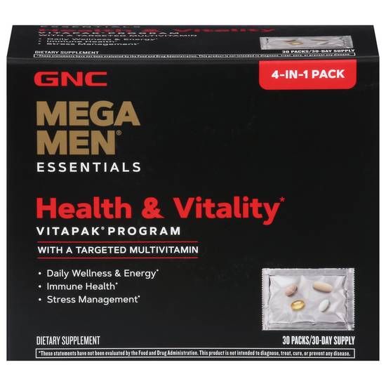 Gnc Mega Men Essentials Healthy & Vitality