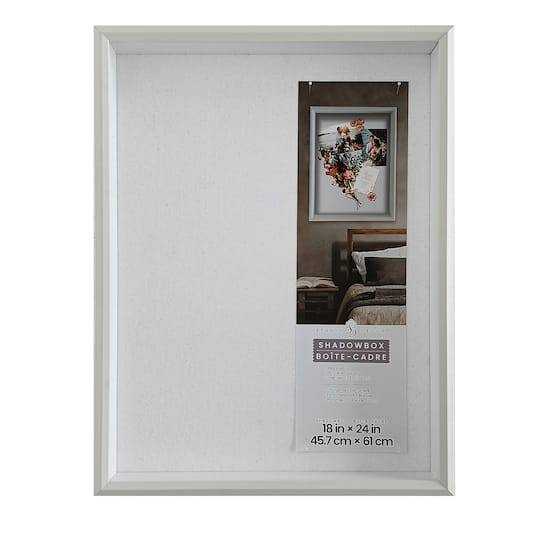 White Beveled Shadow Box By Studio Decor