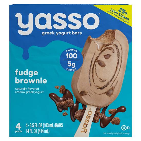 Yasso Greek Yogurt Bars Fudge Brownie (4 ct)