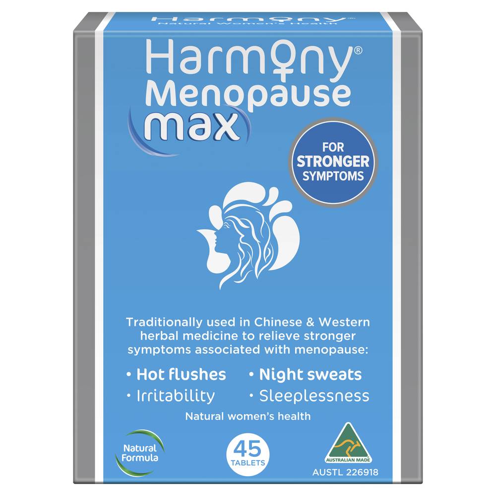 Harmony Organic Menopause Max Tablets Delivery Near Me | Order Online ...