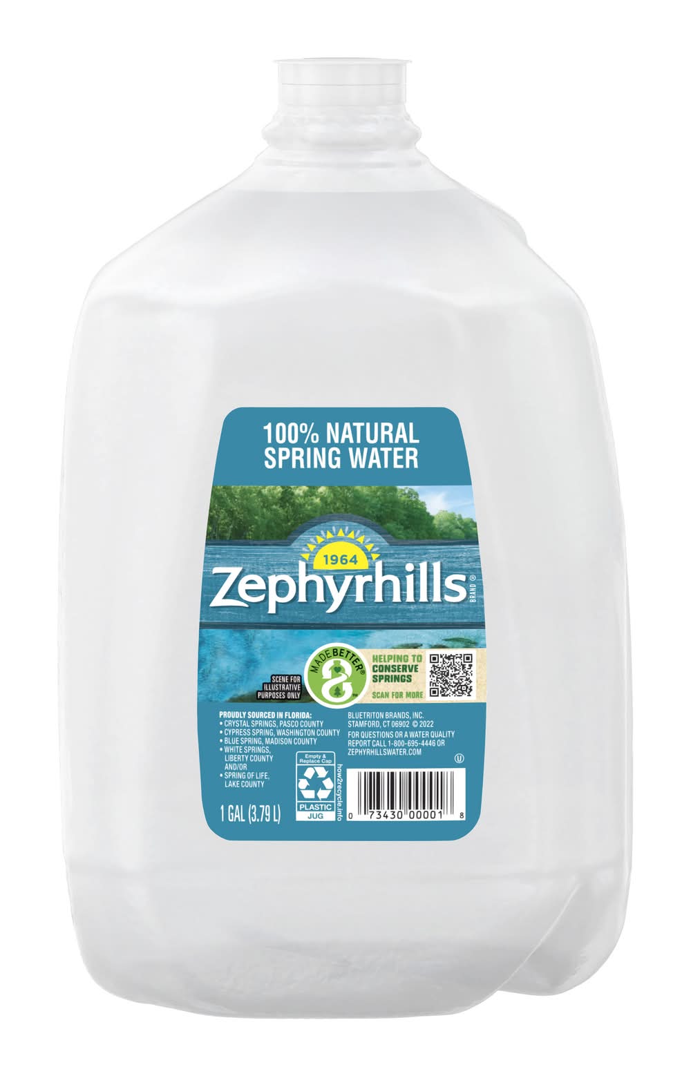 Zephyrhills 100% Natural Spring Water (3.79 L)