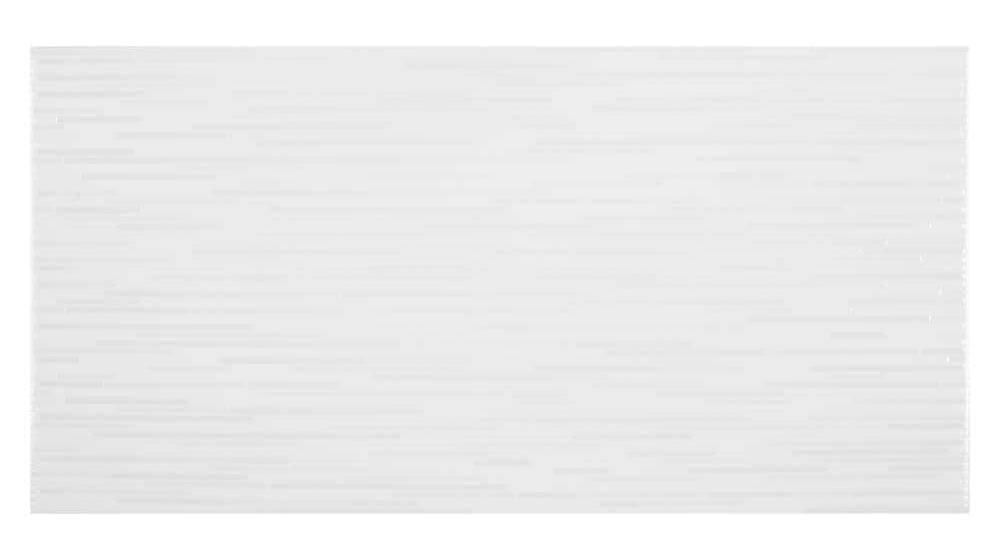 Jeffrey Court Glossy Ceramic Wall Tile, 10x20in, White