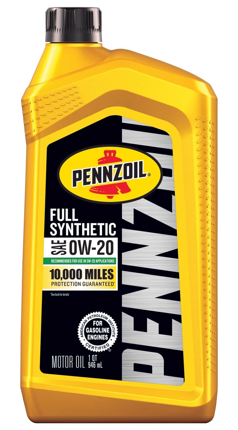 Pennzoil 0W-20 Gasoline Synthetic Motor Oil 1 Qt 1 Pk