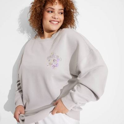 Wild Fable Women's Oversized Pullover Sweatshirt, XXL, Gray