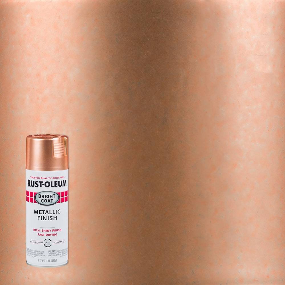 Rust-Oleum Bright Coat Gloss Copper Metallic Spray Paint (NET WT. 11-oz) | 314417